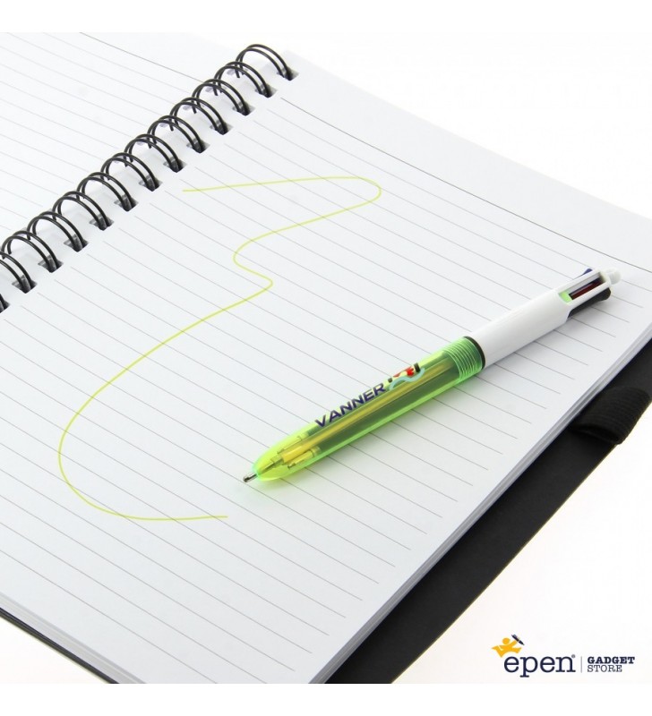 Penna BIC 4 Colori Fluo personalizzata