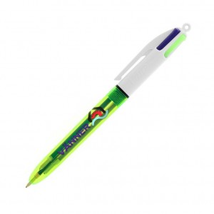 Penna BIC 4 Colori Fluo personalizzata