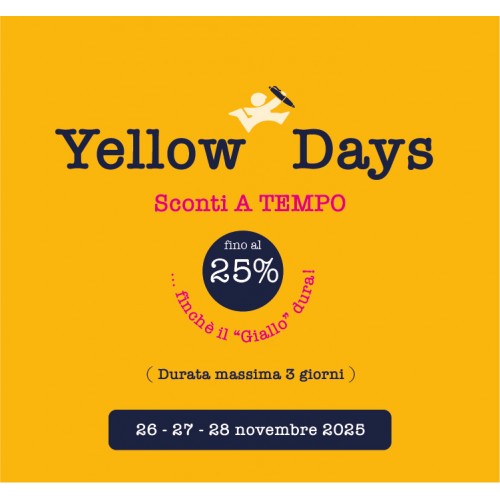 Da oggi Yellow Days - Sconti speciali a tempo fino al 25%
